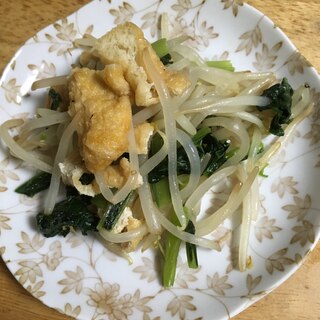 小松菜とモヤシの炒め物